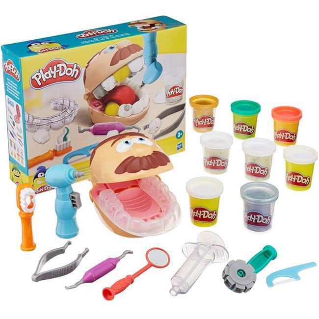 Hasbro HSBF1259 Playdoh Dott Trapanino Dentist Toy 4 Piece