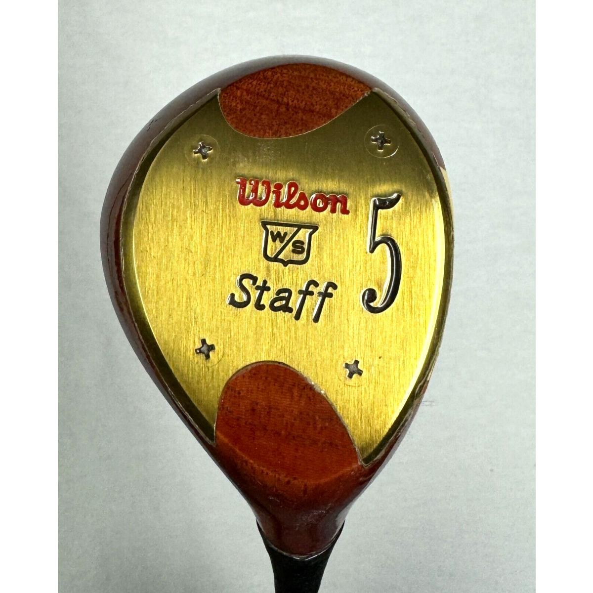 Vintage Wilson Staff S300 Persimmon 5 Wood - RH - Steel Dynamic Stiff