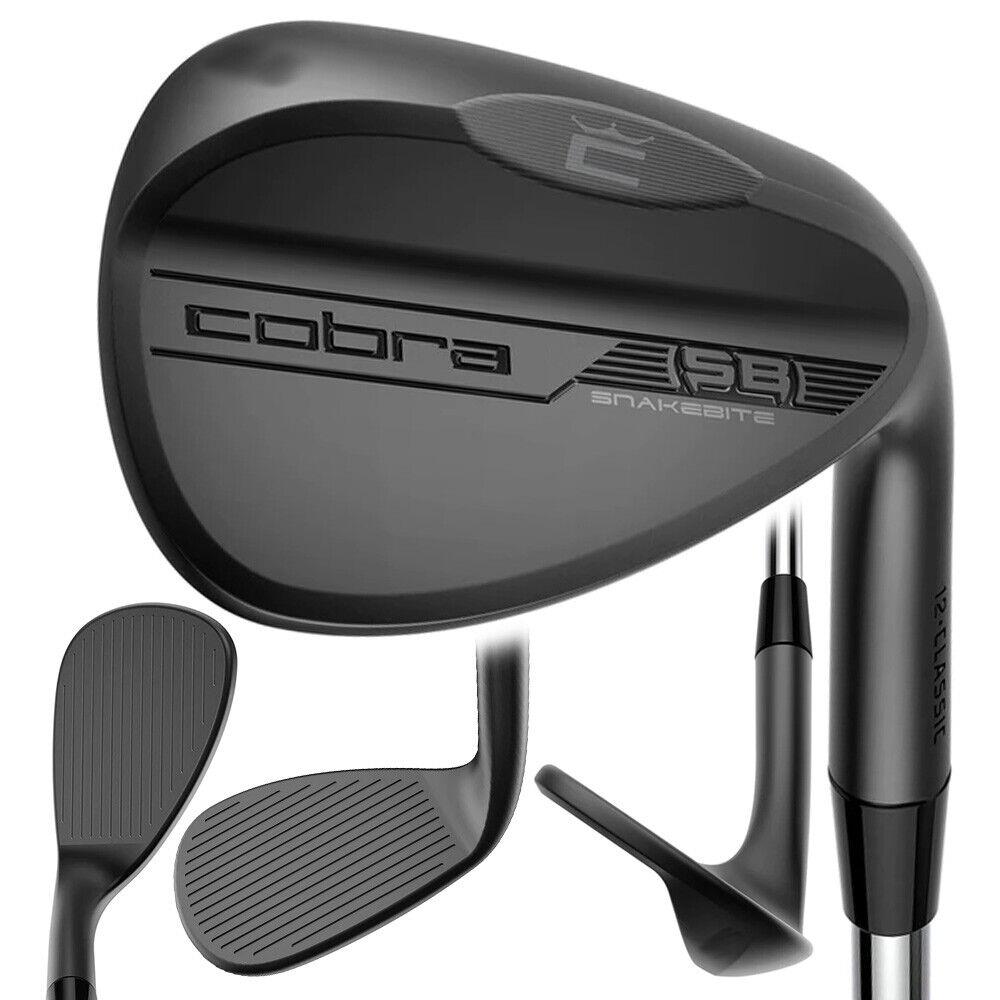 2023 Cobra King Snakebite Black Wedge RH 58 6 Widelow Grind Steel Stiff - Chrome