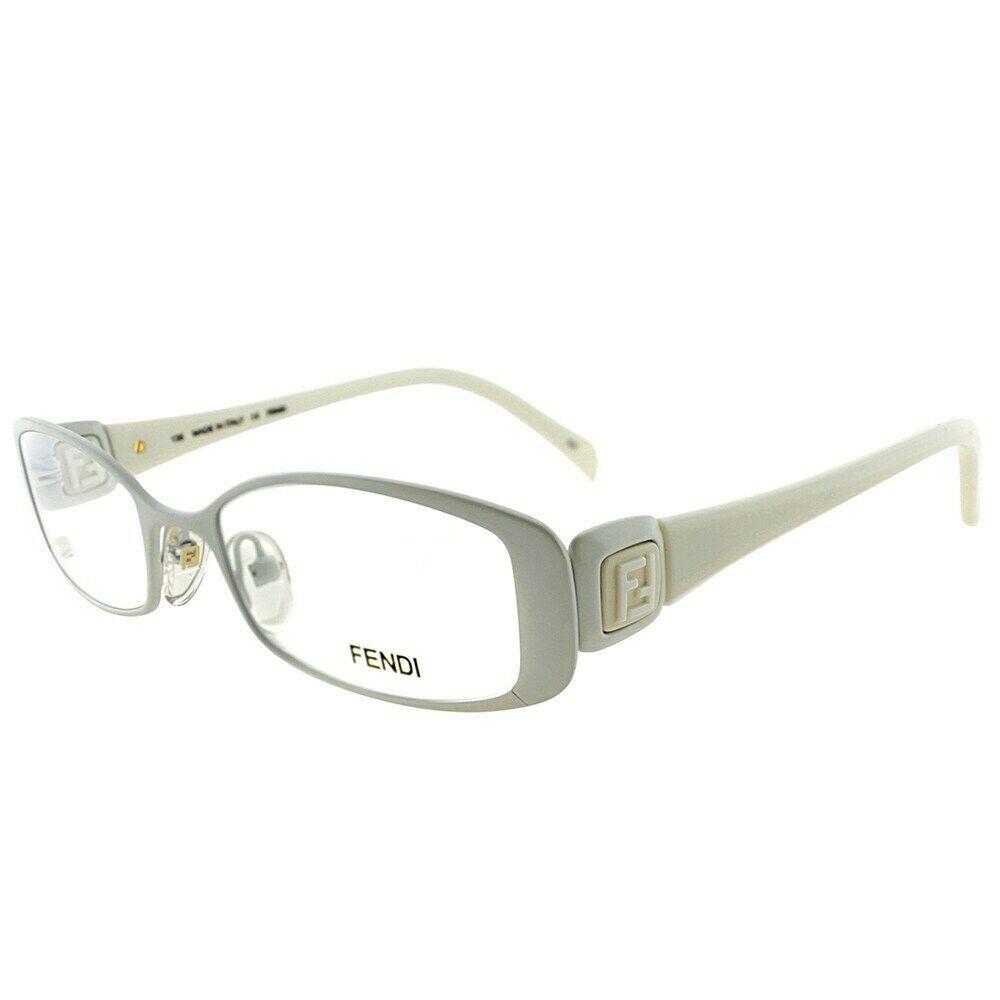 Fendi Women`s Eyeglasses F901 901 White 105 50-18-135 W/case - Frame: white