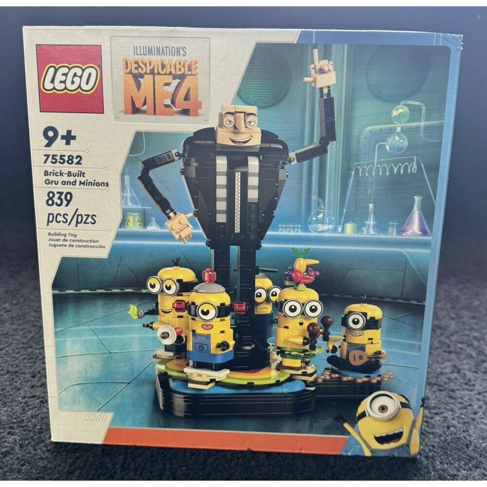 Lego Despicable Me 4 Brick-built Gru and Minions 75582