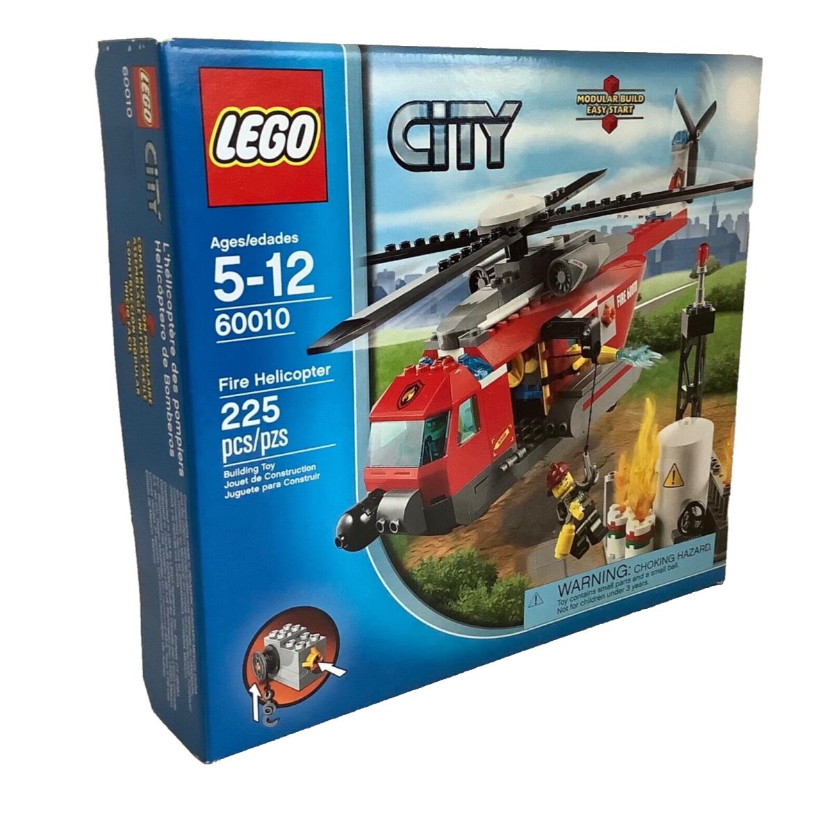 2 Legos 60010 Fire Helicopter 31013 Red Thunder Helicopter - Red