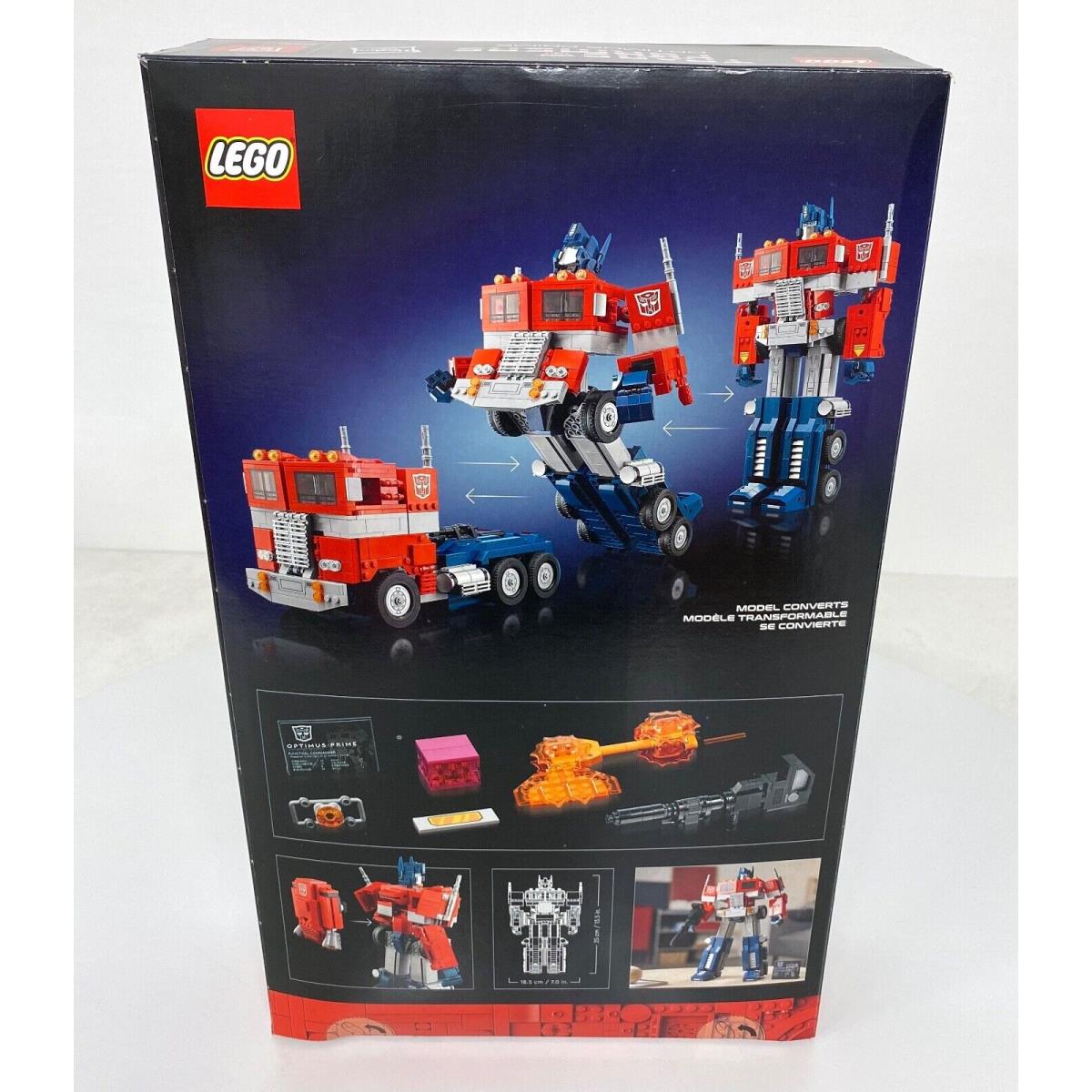 Lego 10302 Transformers G1 Optimus Prime 1508 Pcs