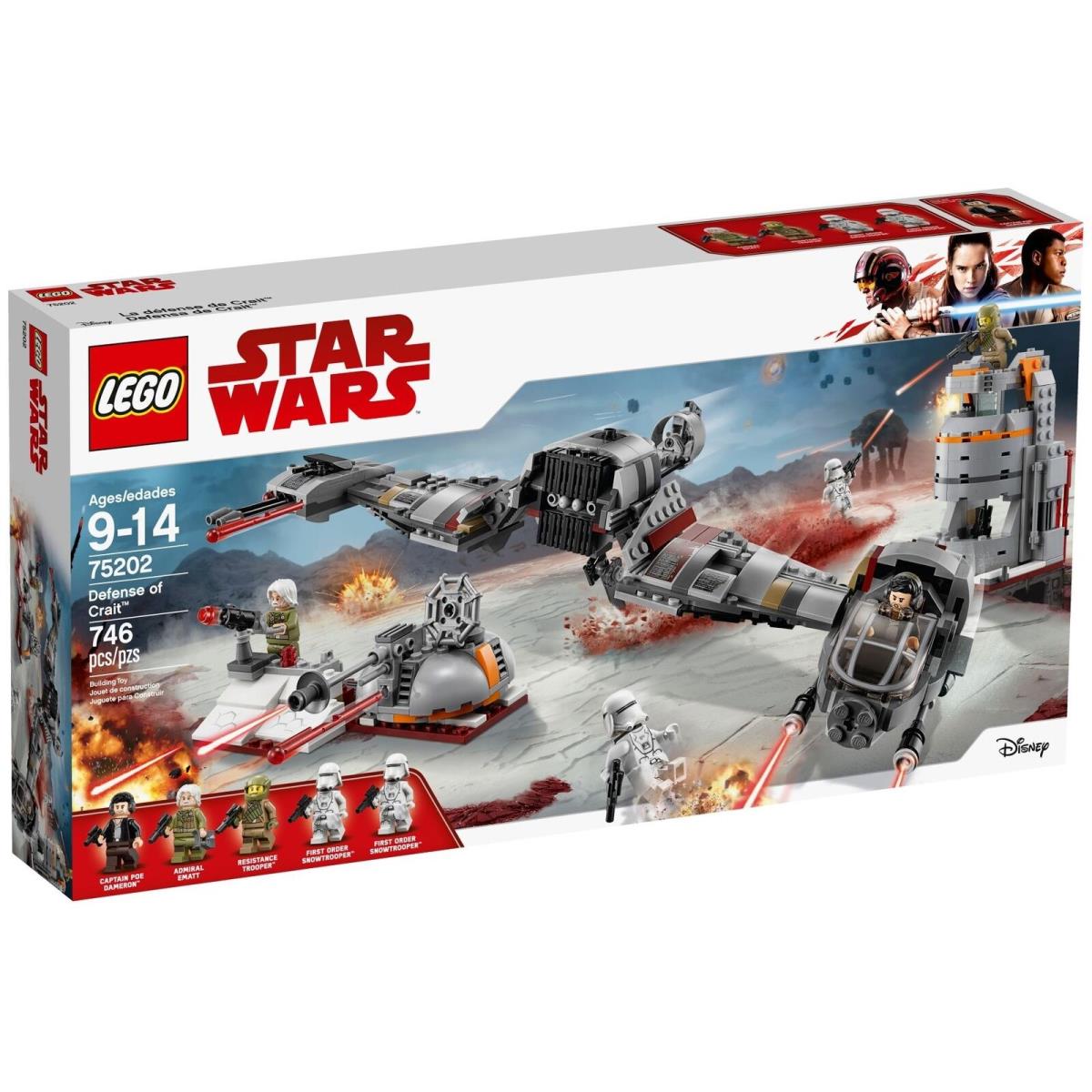 Lego Star Wars Defense OF Crait 75202 Last Jedi Retired