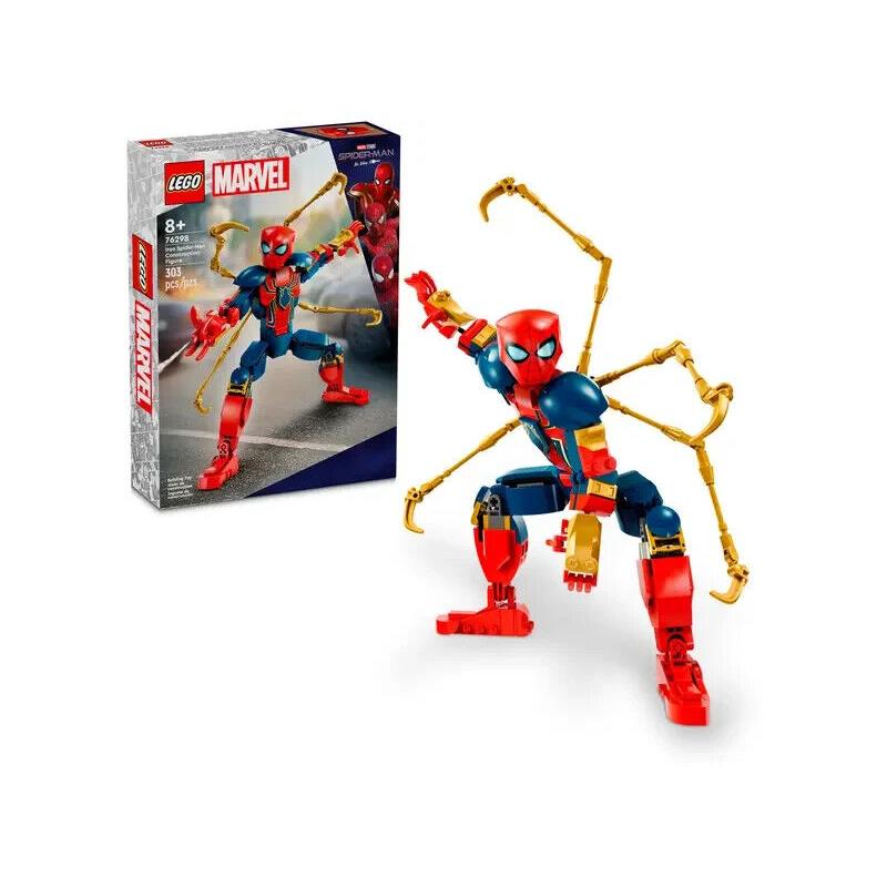 Lego Iron Spider-man Construction Figure 76298 Super Heroes Building Set