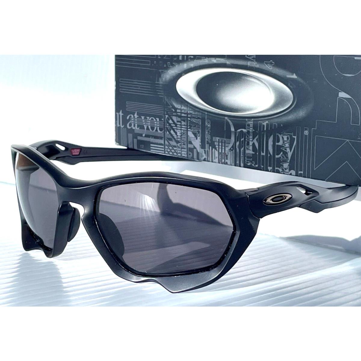 Oakley Plazma Matte Black Polarized Galaxy Black Lens Sunglass 9019