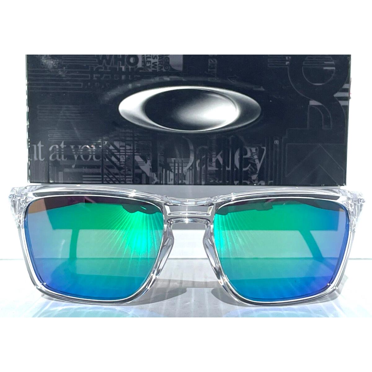 Oakley Sylas Polished Clear Polarized Galaxy Jade Lens Sunglass 9448