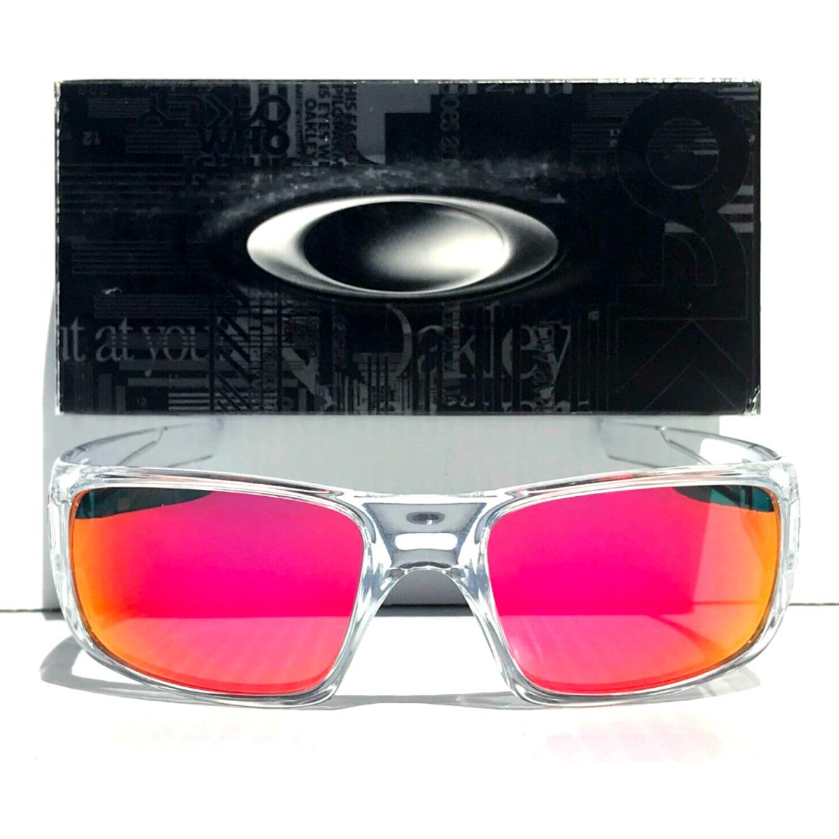 Oakley Crankshaft Polished Clear w Polarized Galaxy Magenta Lens 9239