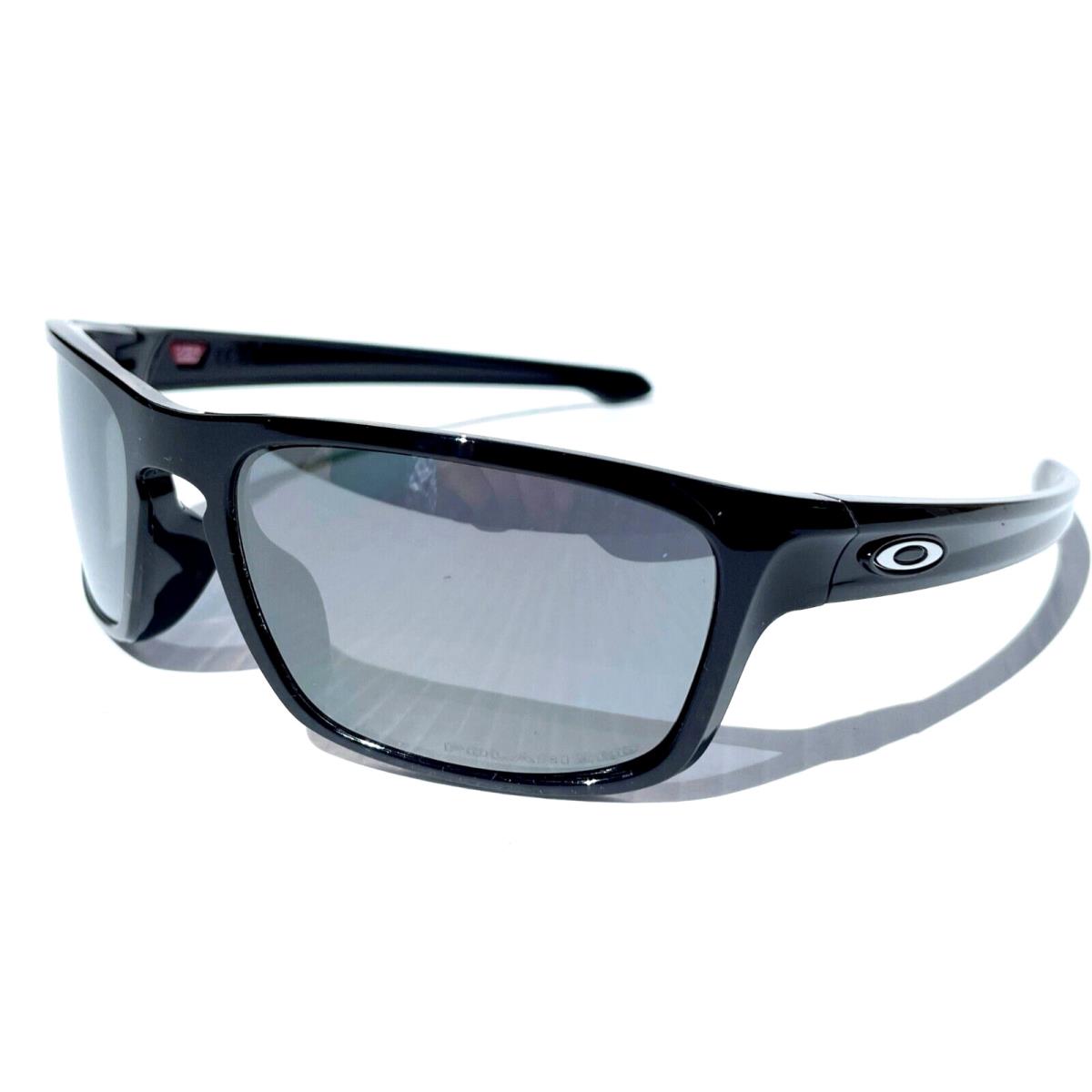 Oakley Sliver Stealth Polished Black w Polarized Black Lens Sunglass 9408-05