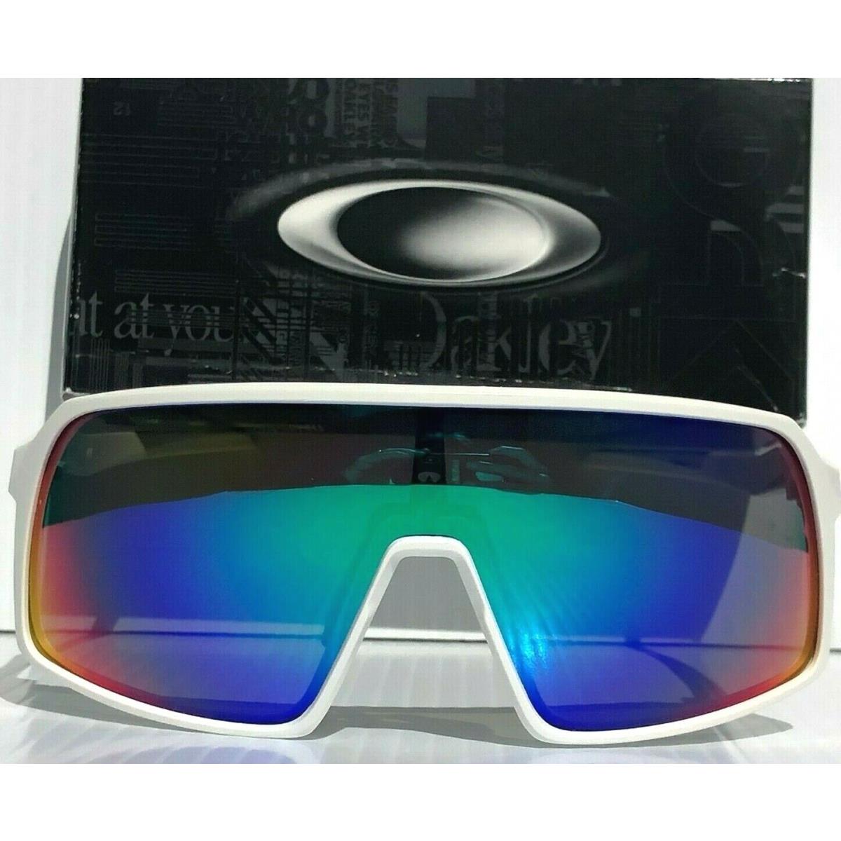 Oakley Sutro Low Bridge Matte White Polarized Galaxy Jade Sunglass 9406A