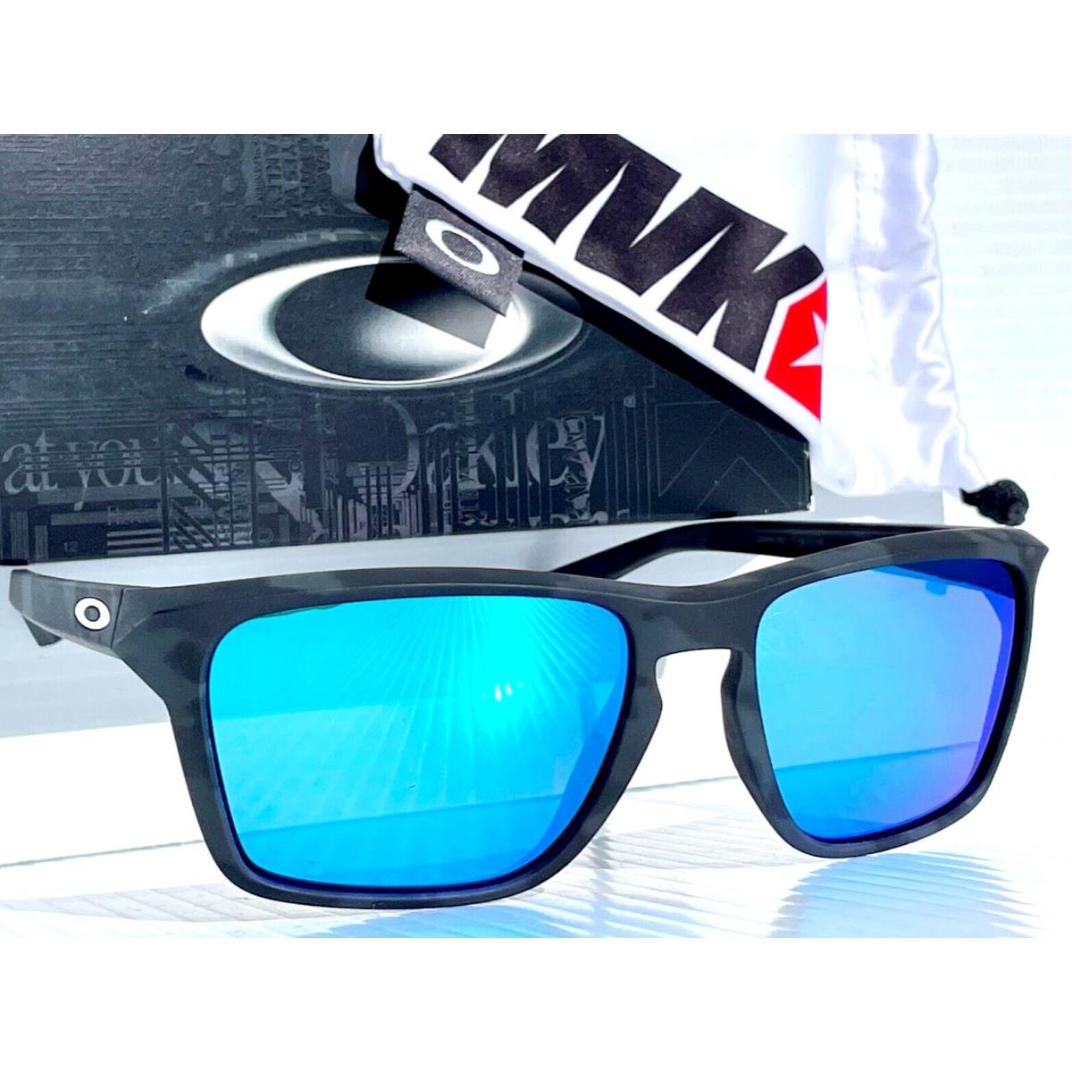 Oakley Sylas Maverick Vinales Mvk Camo Polarized Galaxy Blue Lens Sunglass 9448
