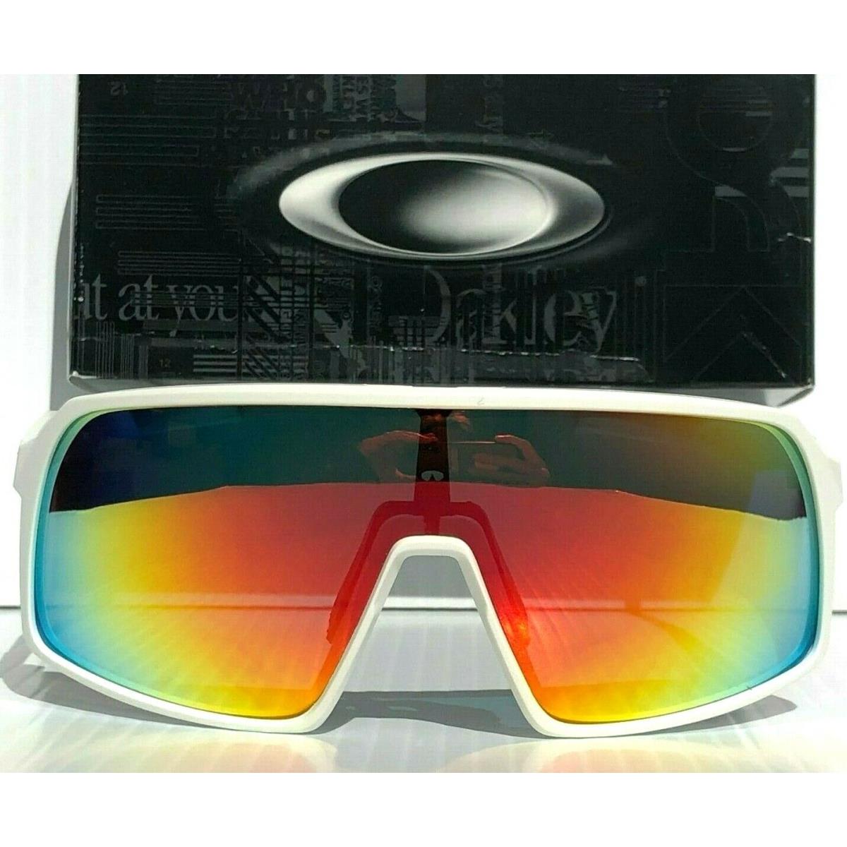 Oakley Sutro Low Bridge Matte White Polarized Galaxy Ruby Sunglass 9406A