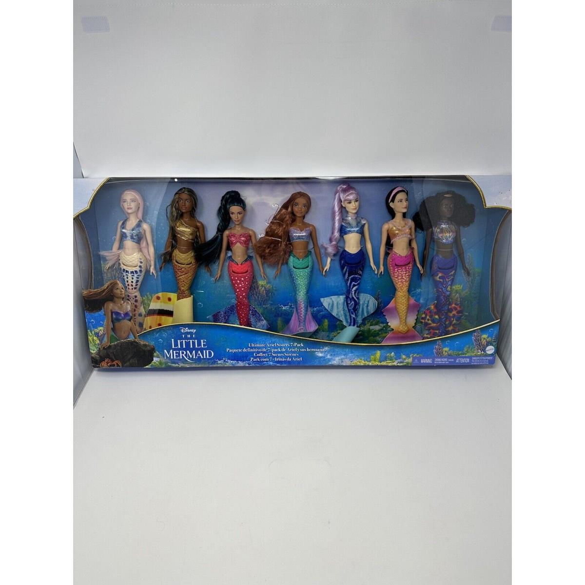 Disney The Little Mermaid Ultimate Ariel Sisters Doll Set with 7 Fashion