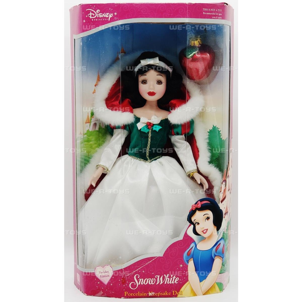 Disney Princess Holiday Edition Snow White Porcelain Keepsake Doll 2003