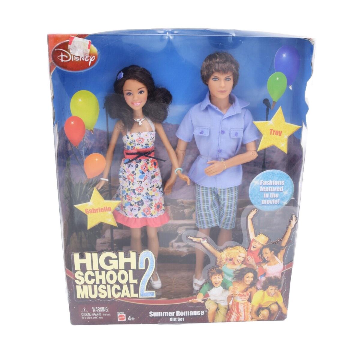 High School Musical 2 Gabriella and Troy Summer Romance Dolls 2007 Mattel M2968