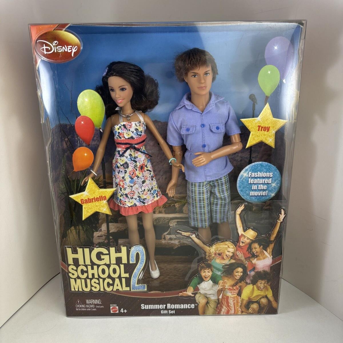 High School Musical 2 Gabriella and Troy Summer Romance Dolls 2007 Mattel M2968