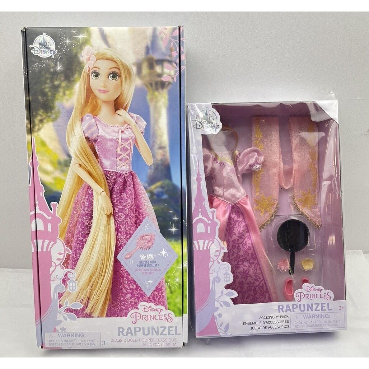 Disney Store Rapunzel Classic Doll Accessory Pack Set