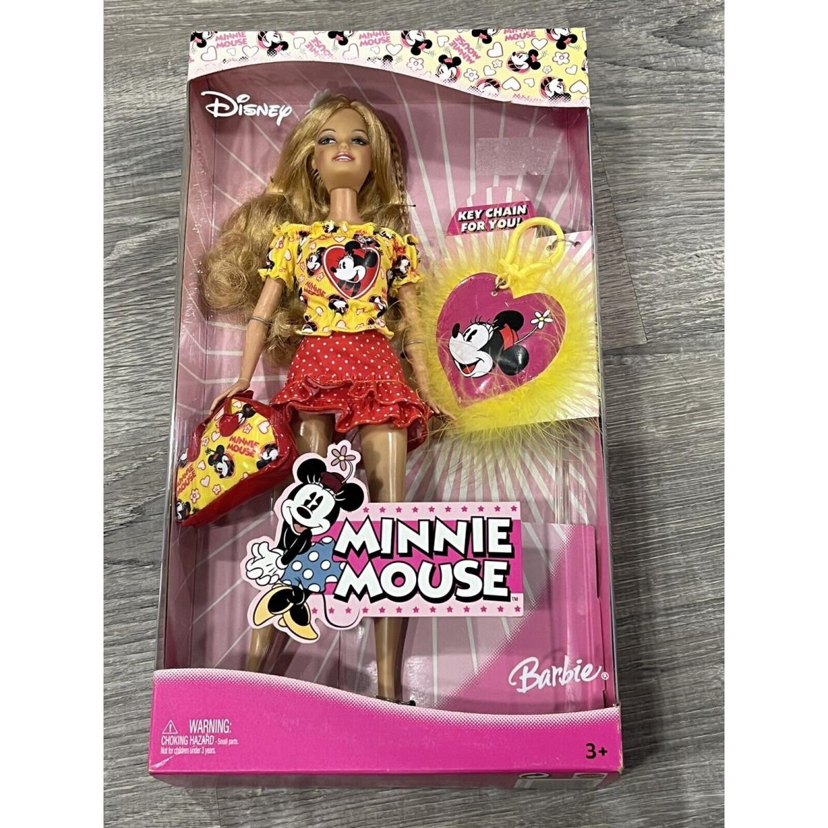 Disney Minnie Mouse Barbie Doll 2005 Mattel J0873 with Accessories Nrfb BB16