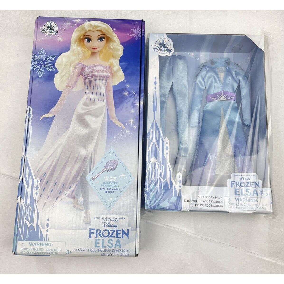 Disney Store Frozen Elsa Classic Doll Accessory Pack Set