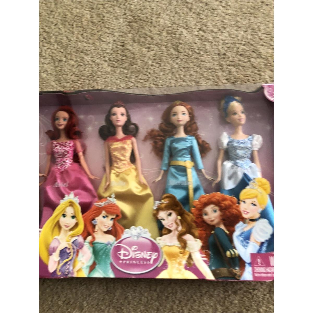 Target Exclusive Disney 7 Princess Collection Anna Elsa Ariel + Box Damage