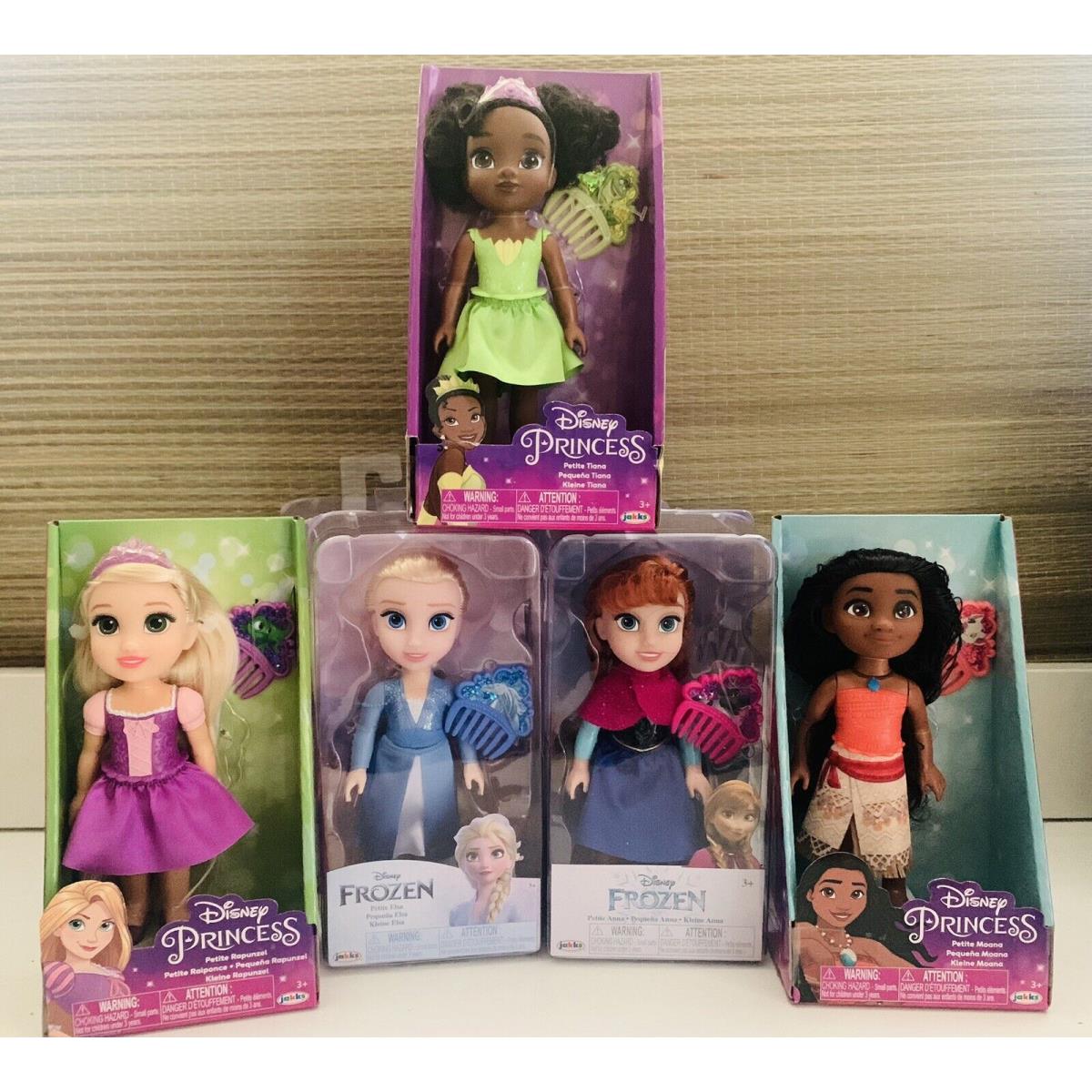 Disney Princess Petite Set Of 5 Dolls