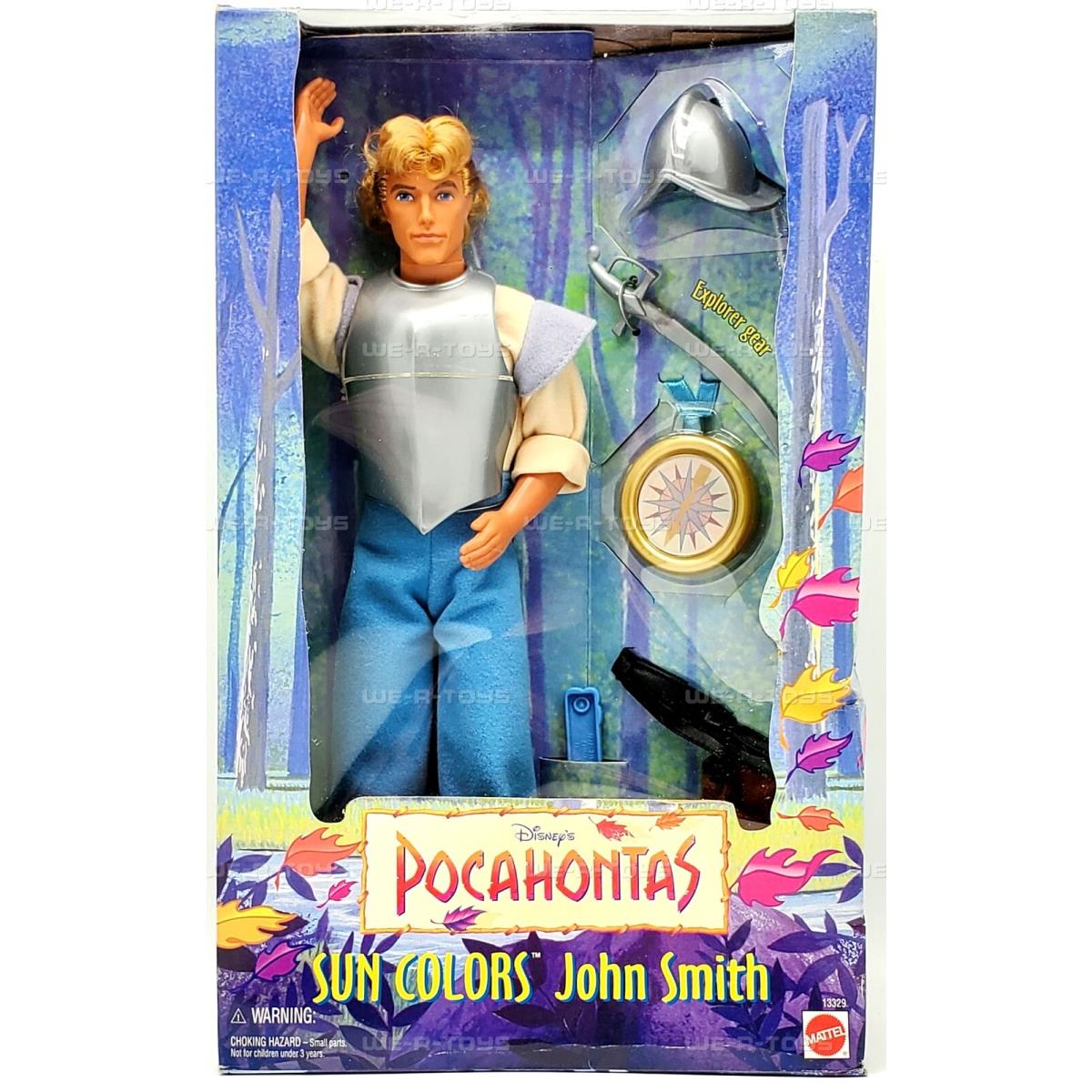 Sun Colors John Smith Doll From Disney`s Pocahontas 1995 Mattel 13329