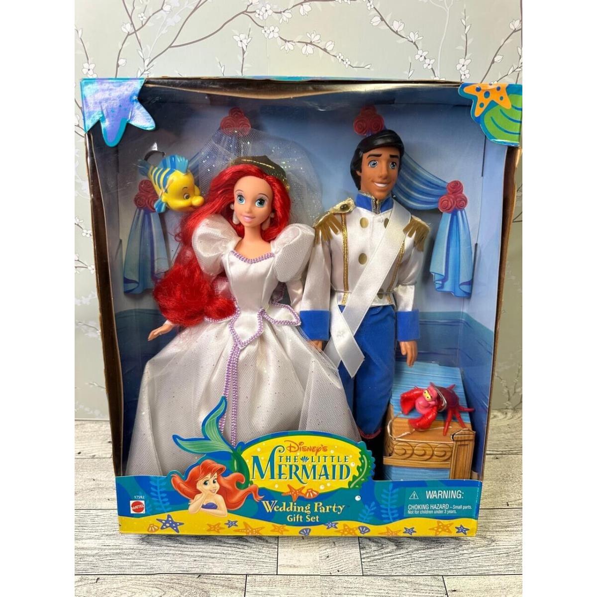 Disney 1997 The Little Mermaid Prince Eric Wedding Party Set Barbie Doll