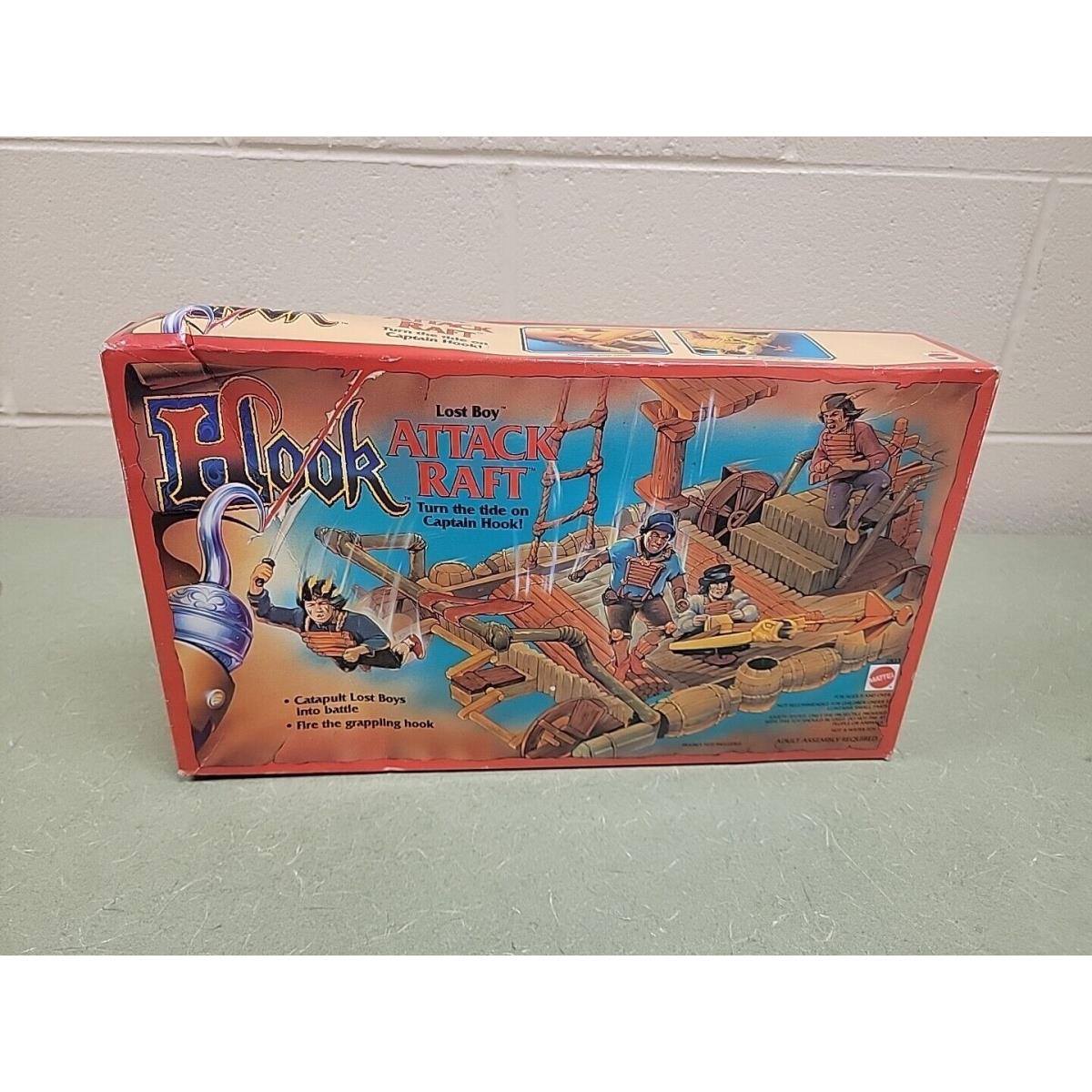 Vintage Mattel 1991 Hook The Movie Lost Boy Attack Raft Nrfb