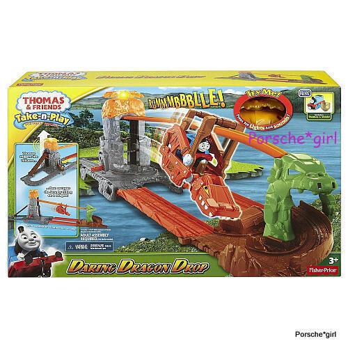 Thomas and Friends Fisher Price Take N Play Daring Dragon Drop Set