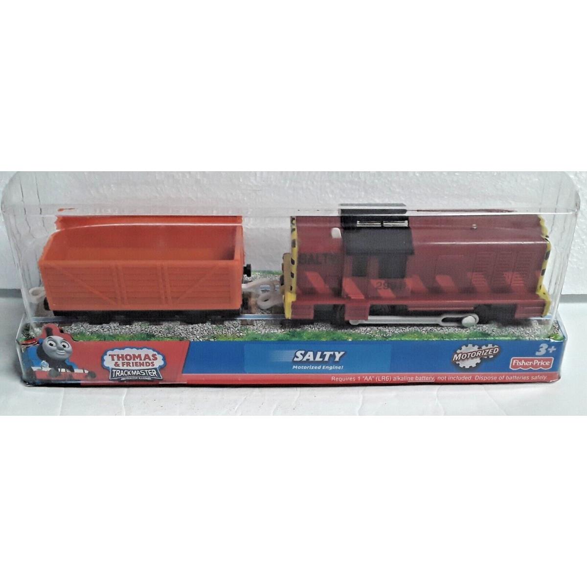 Thomas Friends Red Salty Trackmaster with Orange Car Motorized Train Engine