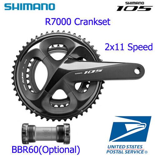 Shimano 105 FC-R7000 2x11 Speed 50/34 52/36 Hollowtech II Crankset Road 170 175