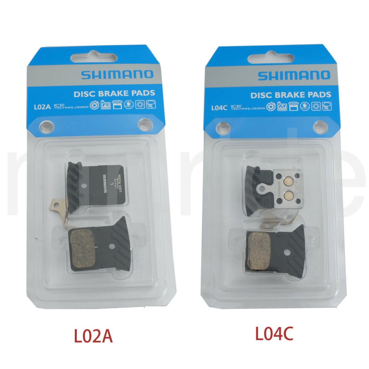 Shimano L04C Metal/L02A Resin Disc Brake Pad W/cooling Fin+spring BR-R9170/R8070