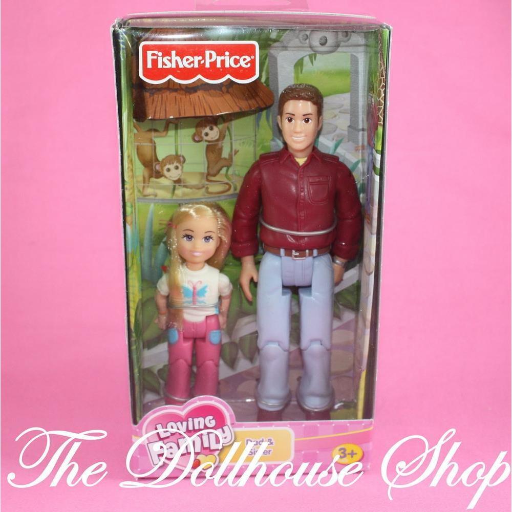 Fisher-price Loving Family Dollhouse Dad and Sister Dolls