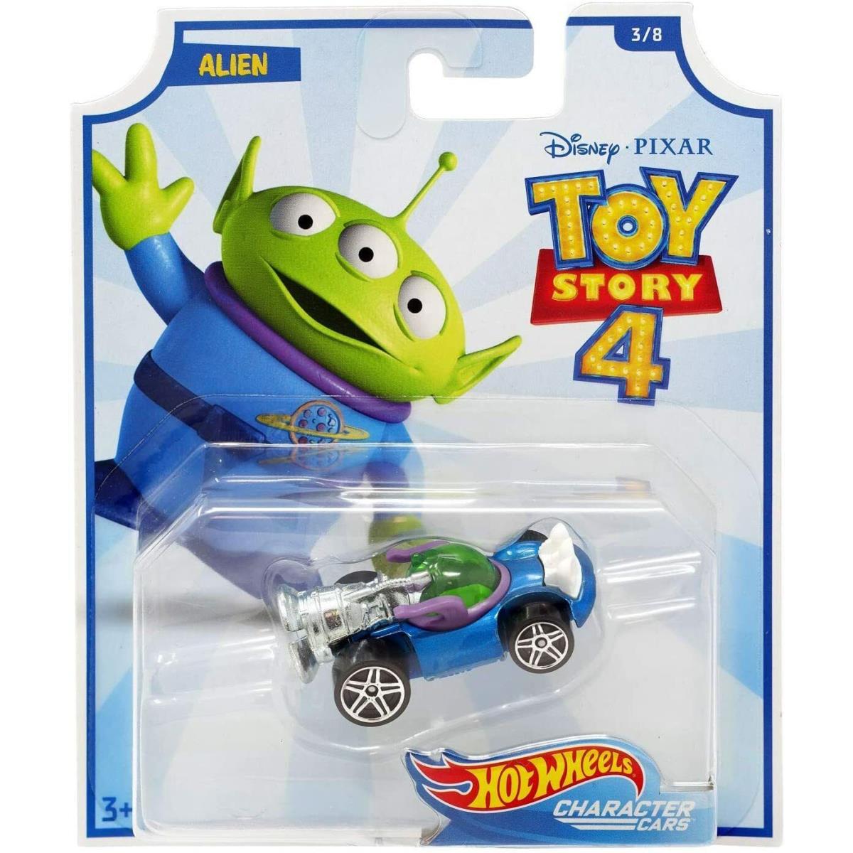 Hot Wheels 1/64 Disney Pixar Toy Story 4 Character Cars GCY52-999C Alien (3/8)-GCY55