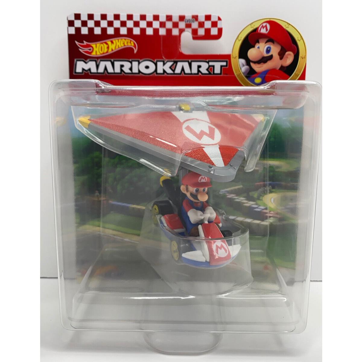2020 Hot Wheels Mario Kart Complete Set Of 5 Cars with Gliders