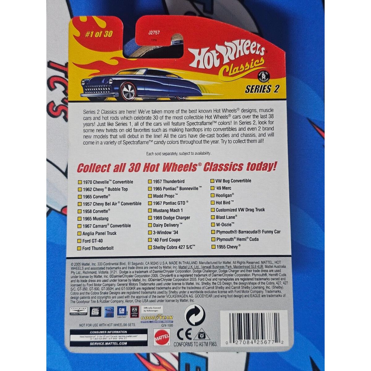 Hot Wheels Classics Series 2 1:64 1970 Chevelle Convertible 2006 Con Exclusive