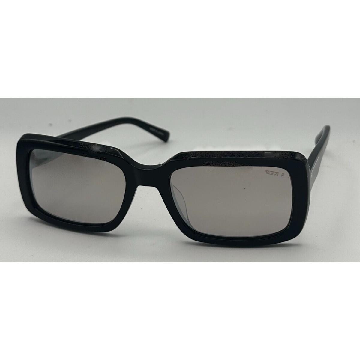 Tumi Mens Black Rectangle Mens Plastic Sunglass Mirror Lens Stu 002 700