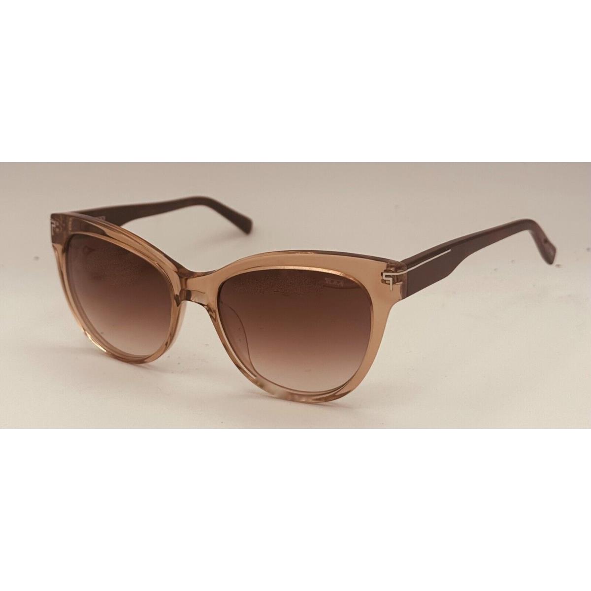 Tumi Womens Brown Cat Eye Plastic Sunglass Brown Gradient Lens Stu 001