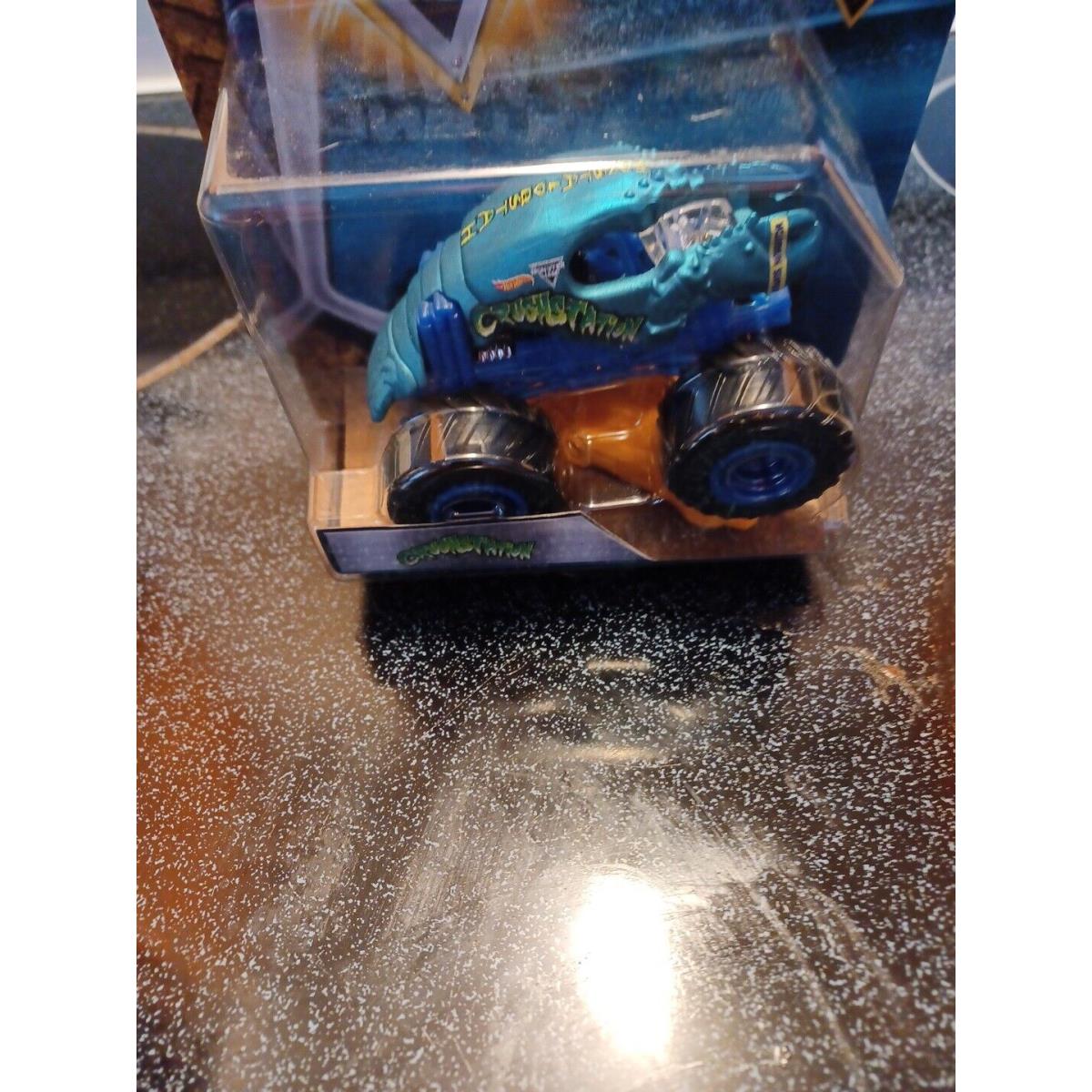 Crushstation Hot Wheels Monster Jam Truck Chroma Frost 1/4 Re-crushable Car Rare