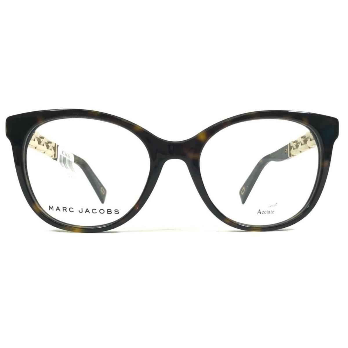 Marc Jacobs Eyeglasses Frames 335 Qum Tortoise Gold Chains Square 52-19-140