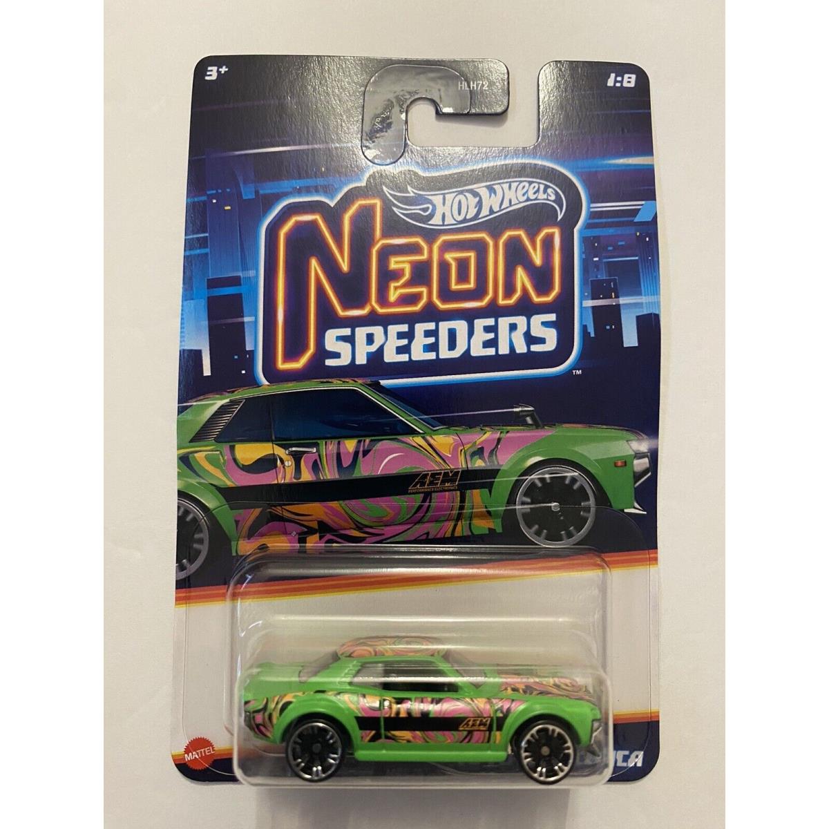 Hot Wheels 2024 Neon Speeders Complete Set + 6 Extra Hondas 3 Datsun 510