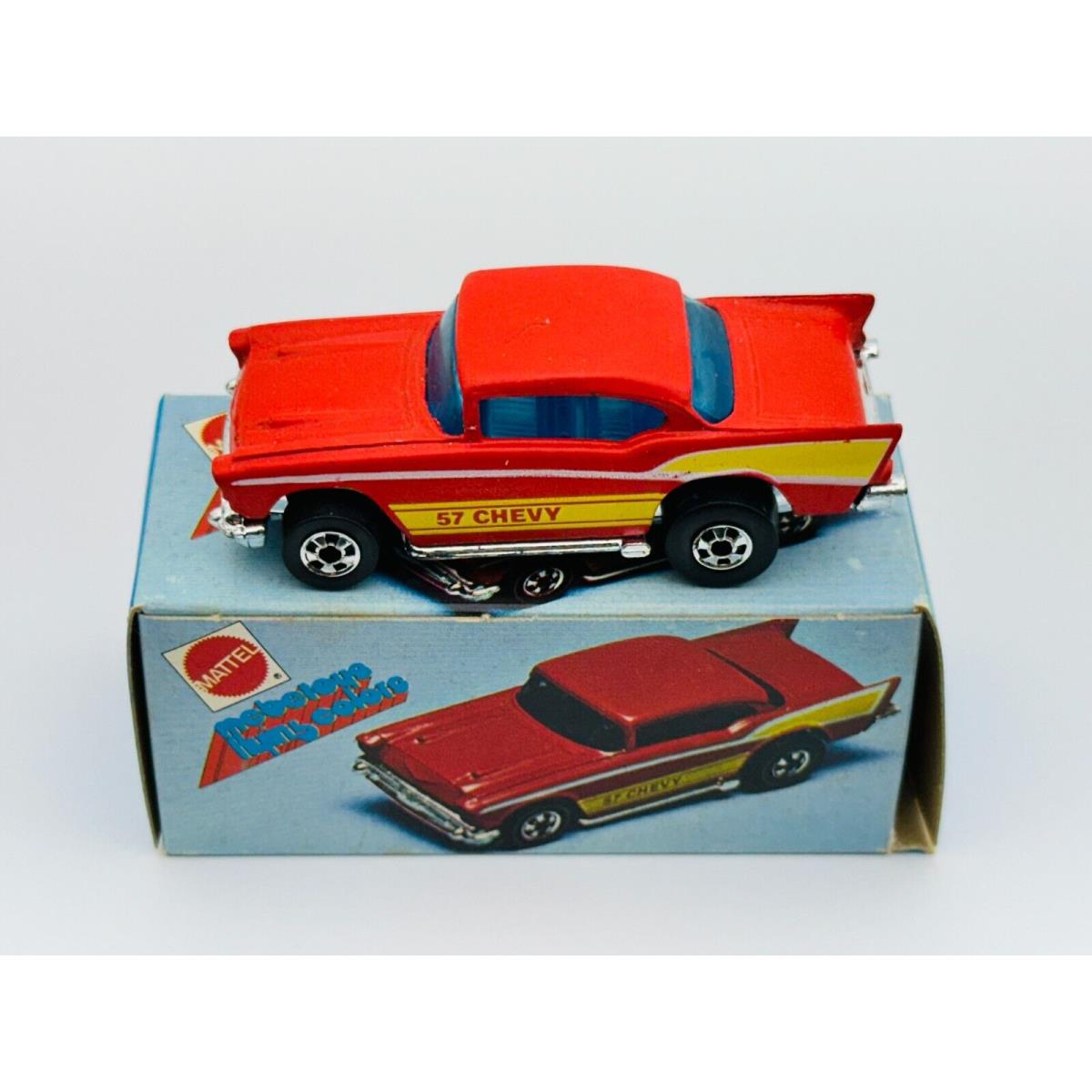 Hot Wheels Mebetoys Blackwall 57 Chevy Red Flying Colors