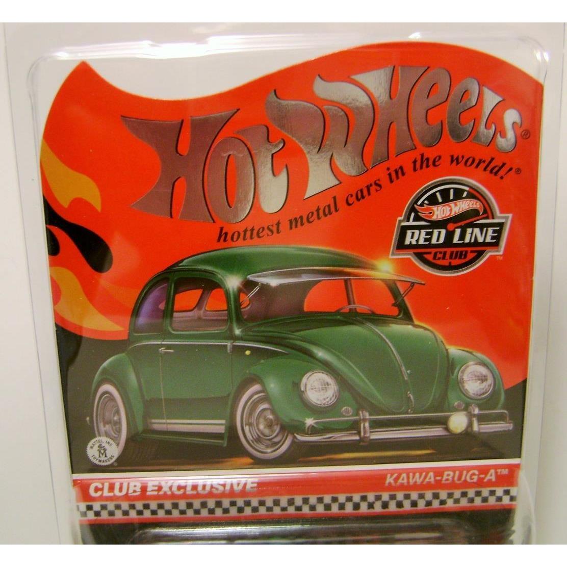 Kawa-bug-a Volkswagen VW Beetle Bug Red Line Club Car Rlc Hot Wheels 2024