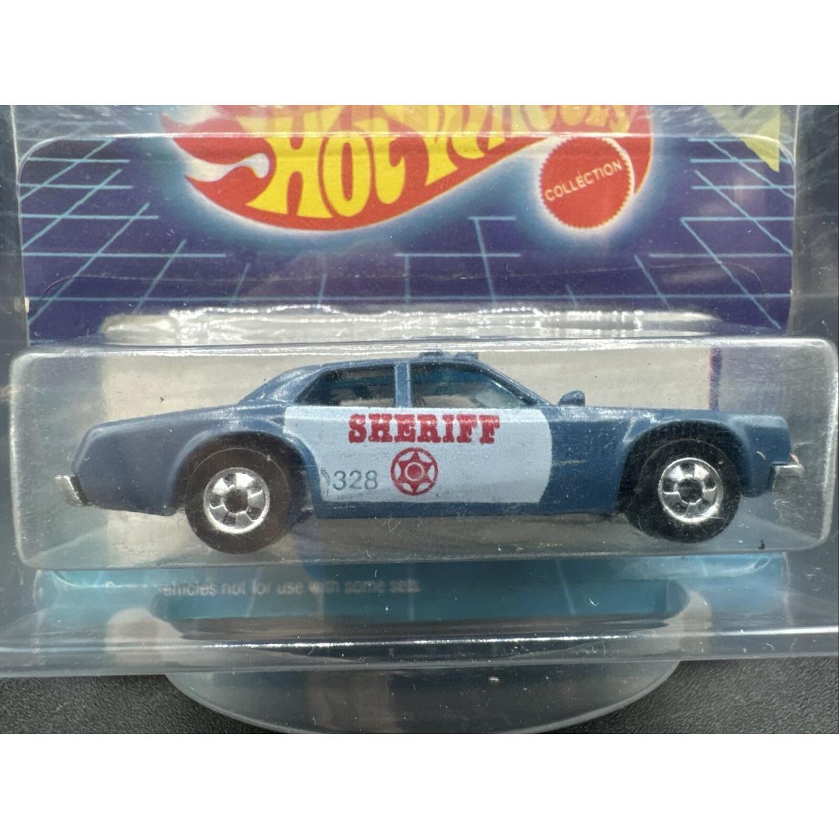 1991 Hot Wheels Lite Blue Sheriff Petrol Patrol Premium Mattel Leo India 9526