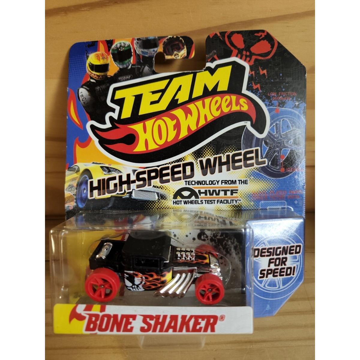 2012 Team Hot Wheels High-speed Wheels Bone Shaker Red Blue Wheel Variations