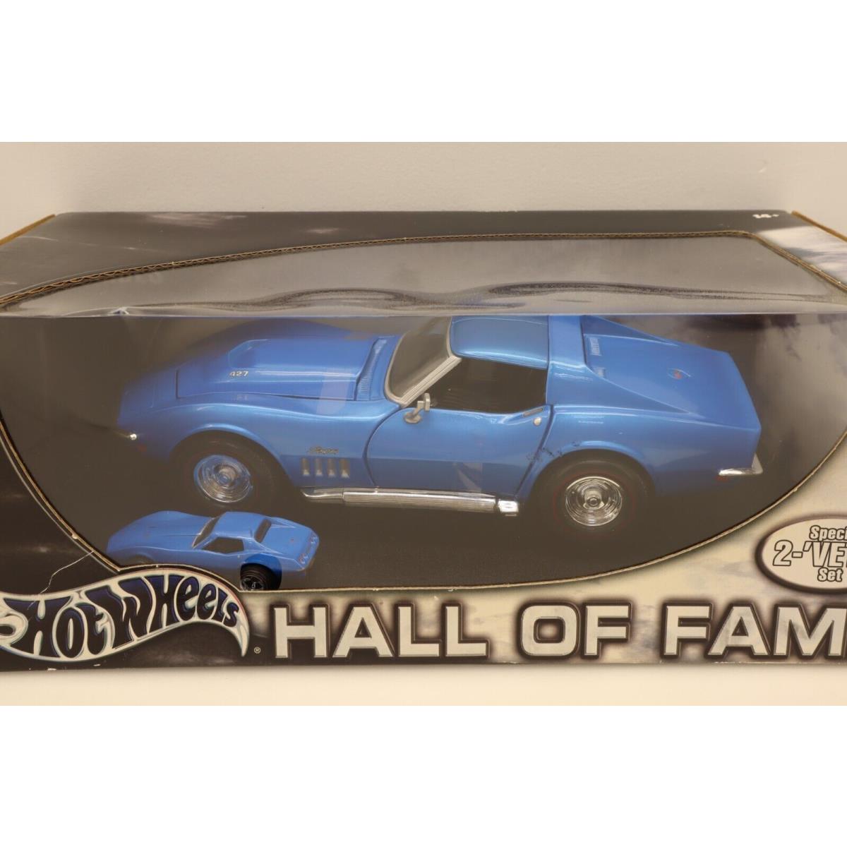 Hot Wheels Hall of Fame 2 `vette Set 1969 Corvette 1:18 Limited Edition