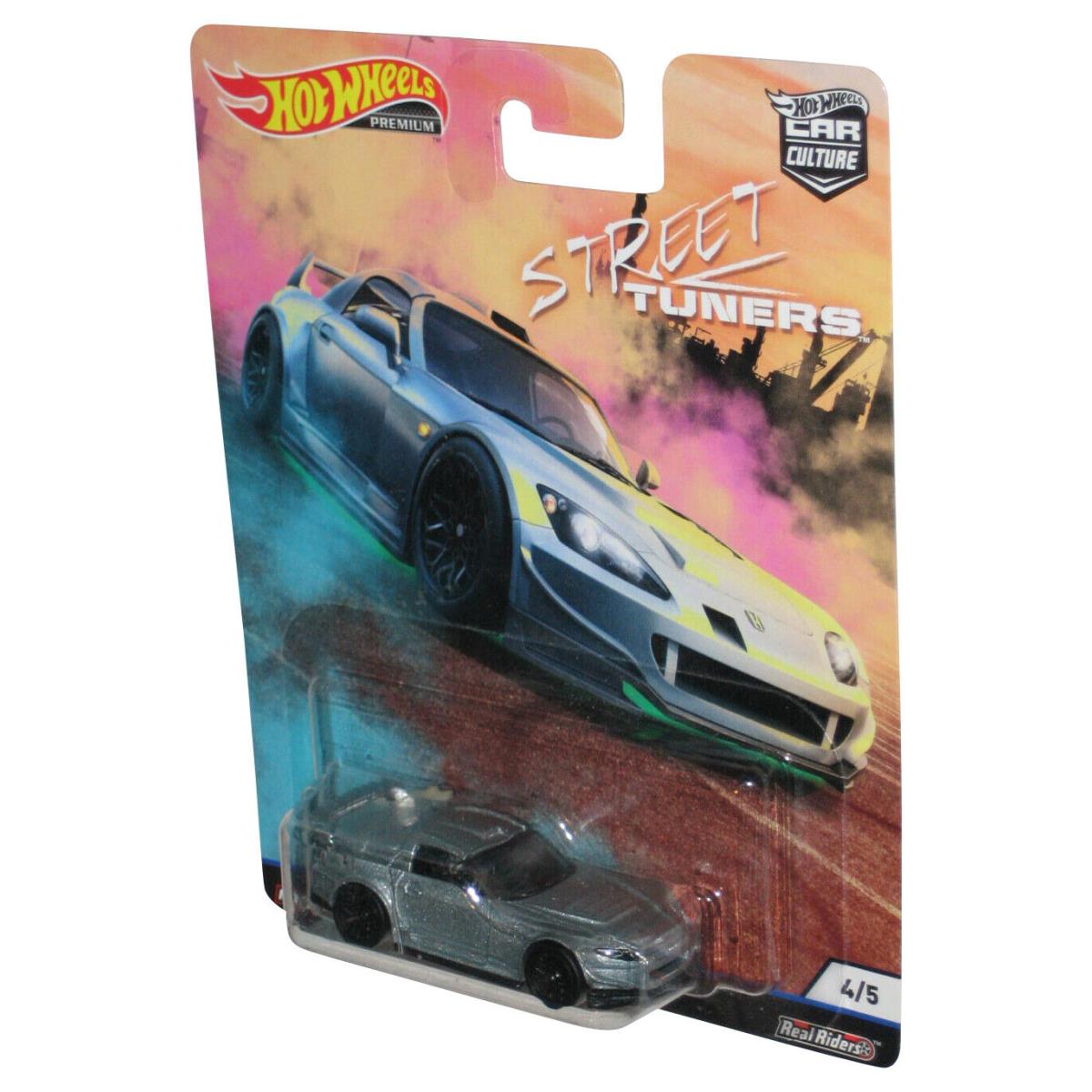 Hot Wheels Street Tuners Silver Honda S2000 2019 Real Riders Metal Toy Car 4/5