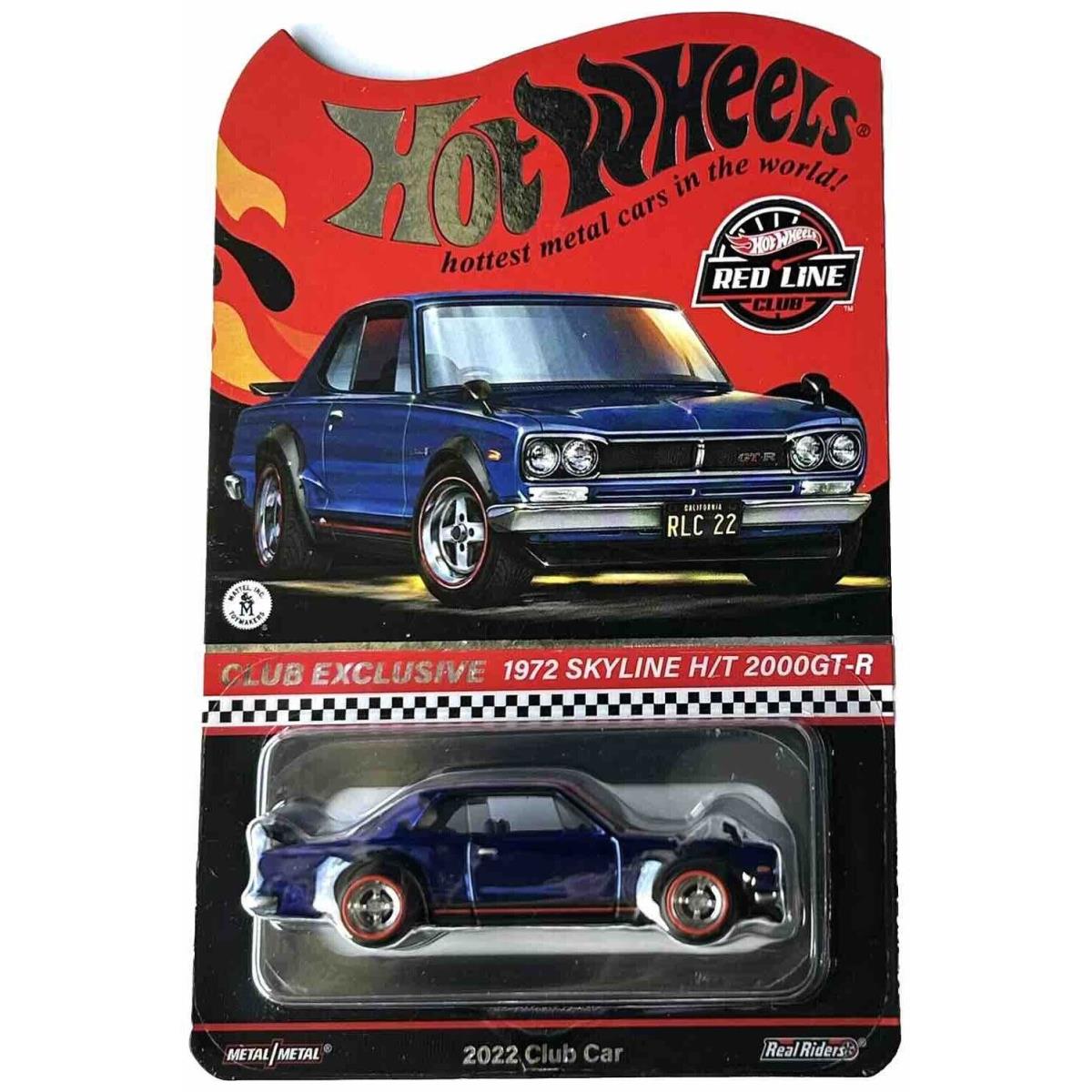 Hot Wheels Rlc 1972 Nissan Skyline H/t 2000GT-R 2022 Membership Car