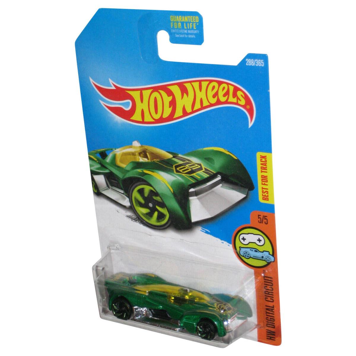 Hot Wheels HW Digital Circuit 5/5 2015 Green Futurismo Toy Car 288/365