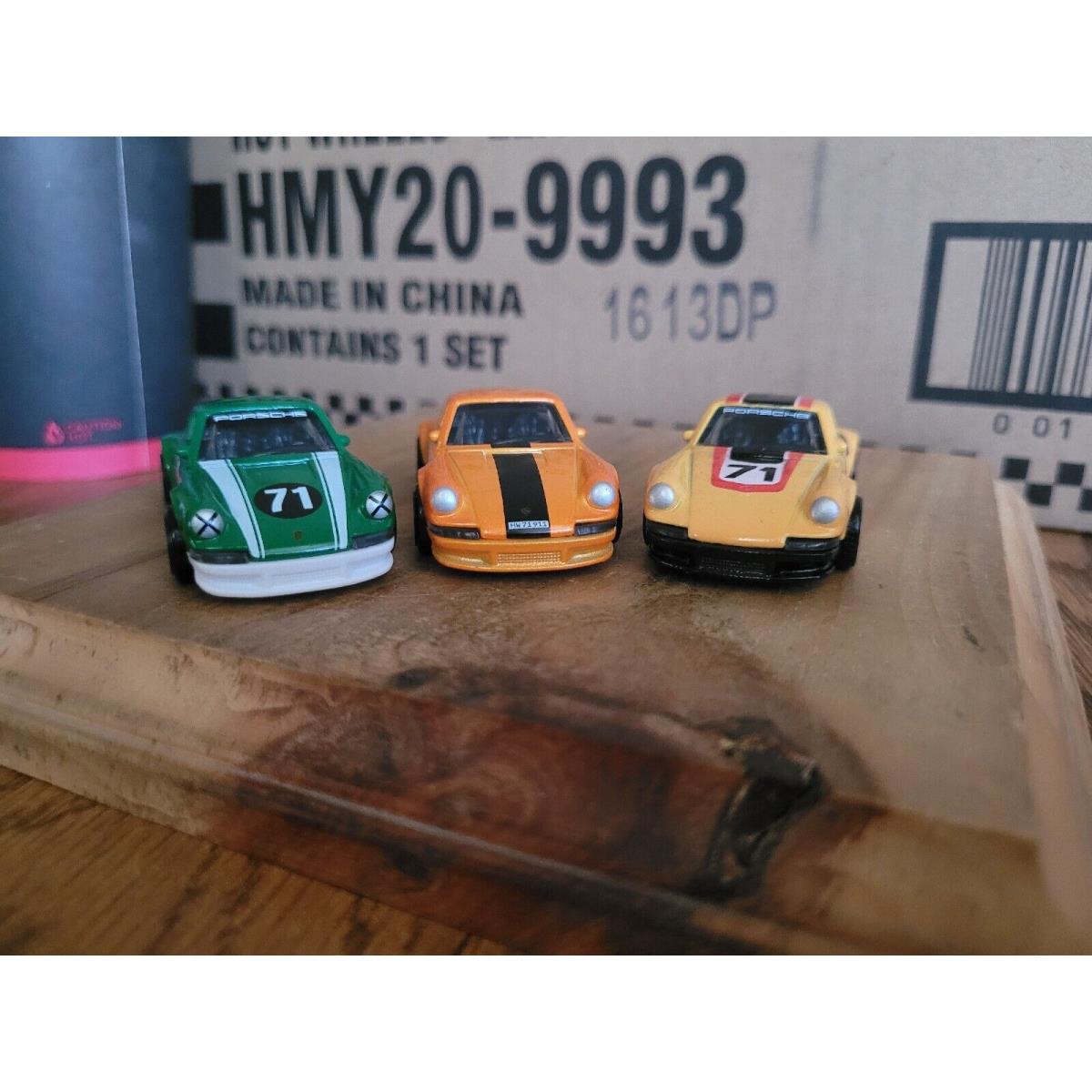 Hot Wheels Exotic Envy Car Culture Porsche 911. All 3 For